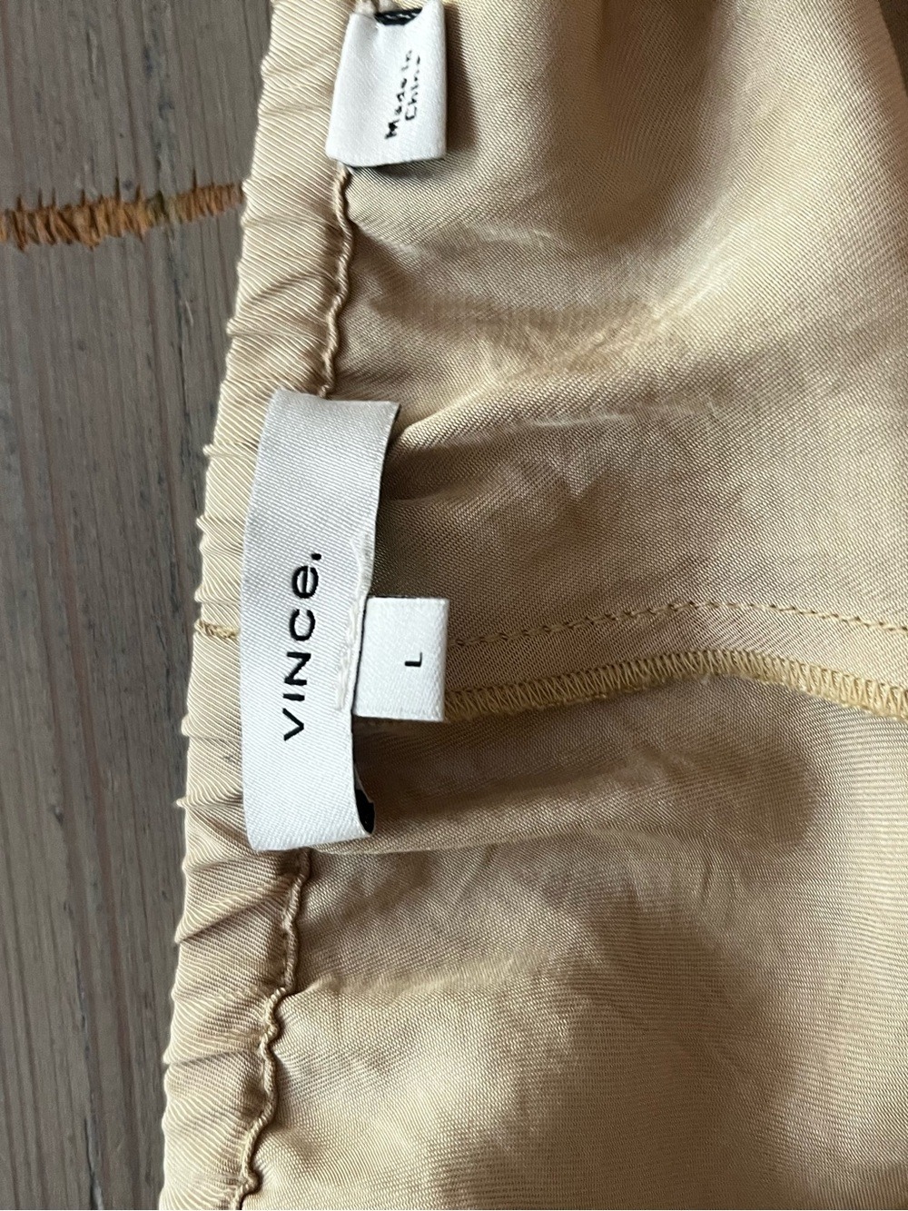 Vince Wide-Leg Chinos in Taupe Size L - Picture 5 of 7